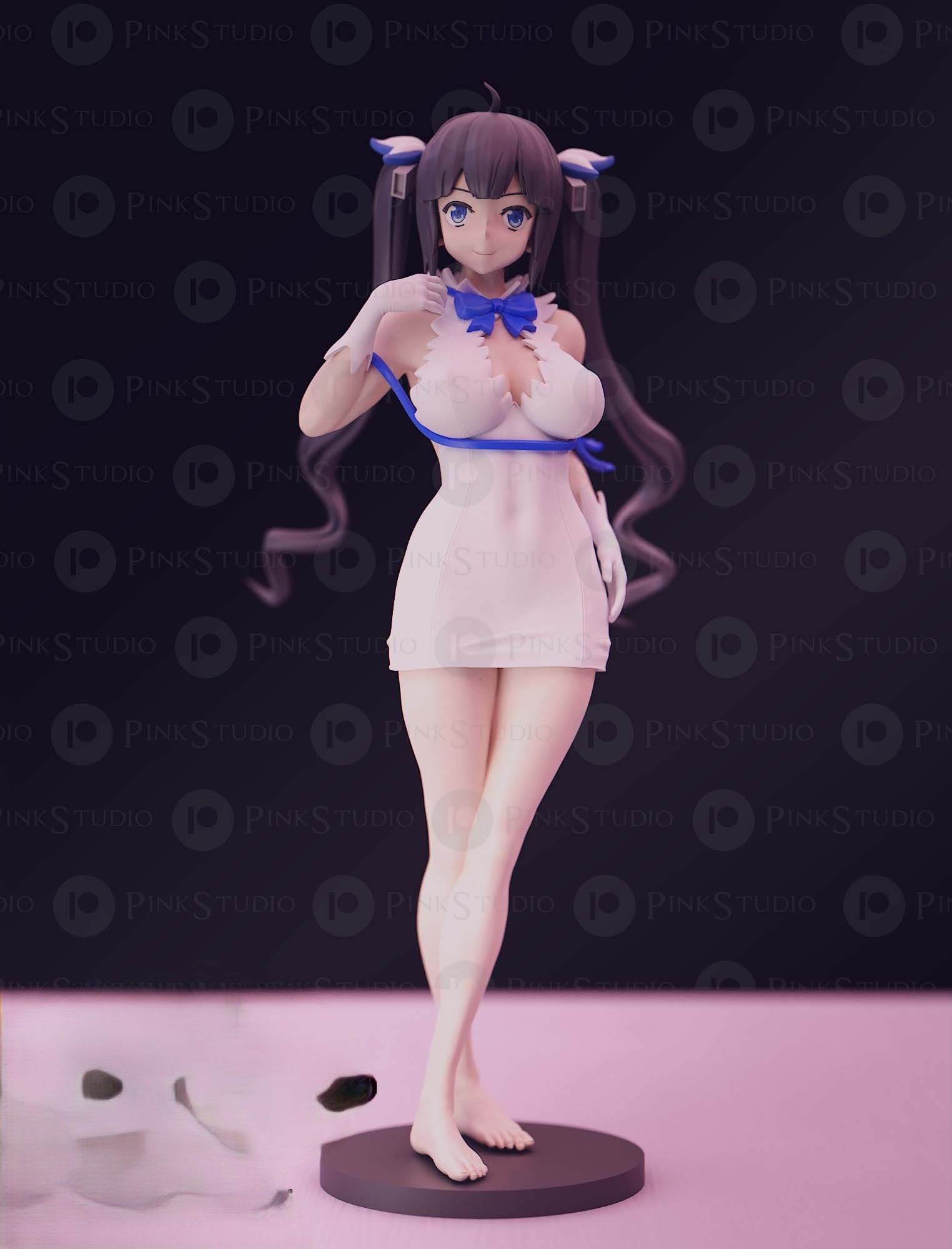 Hestia Statue | Danmachi Fan Art by Pink Studio SFW,NSFW 3d printed statue,nsfw statue,Hestia Statue,Danmachi Statue,sfw statue