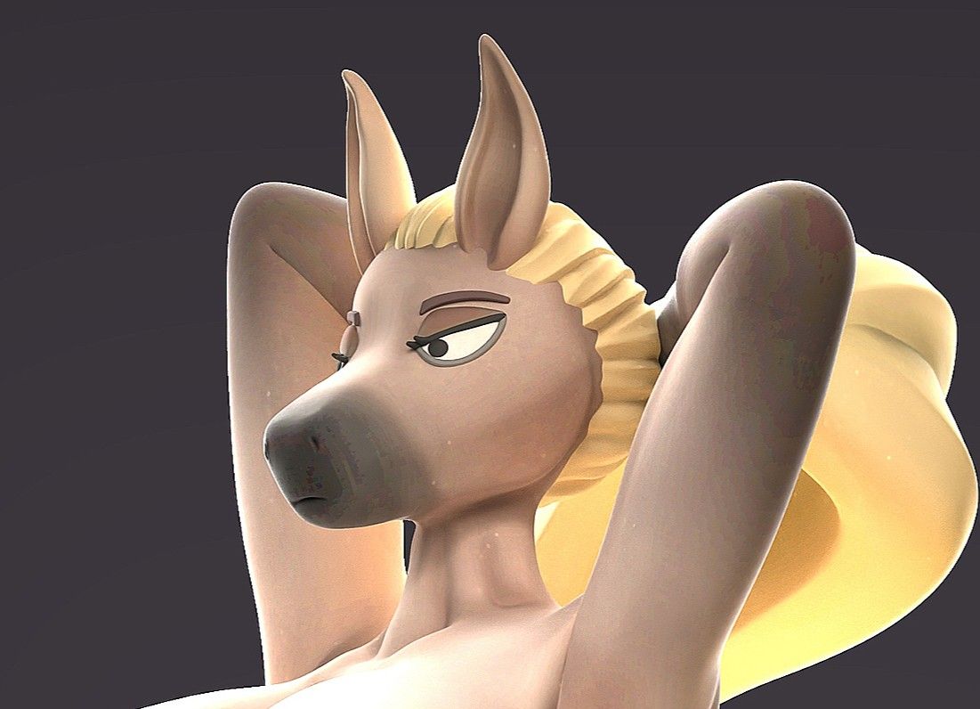 Shehorse Flaccid Futa Statue | Original Fan Art by FutaFantasy Futa 3d printed statue,3d printed,nsfw statue,3d printed figure,Shehorse Statue,futa statue,futa figurines,futanari figurines,futanari statue,original statue