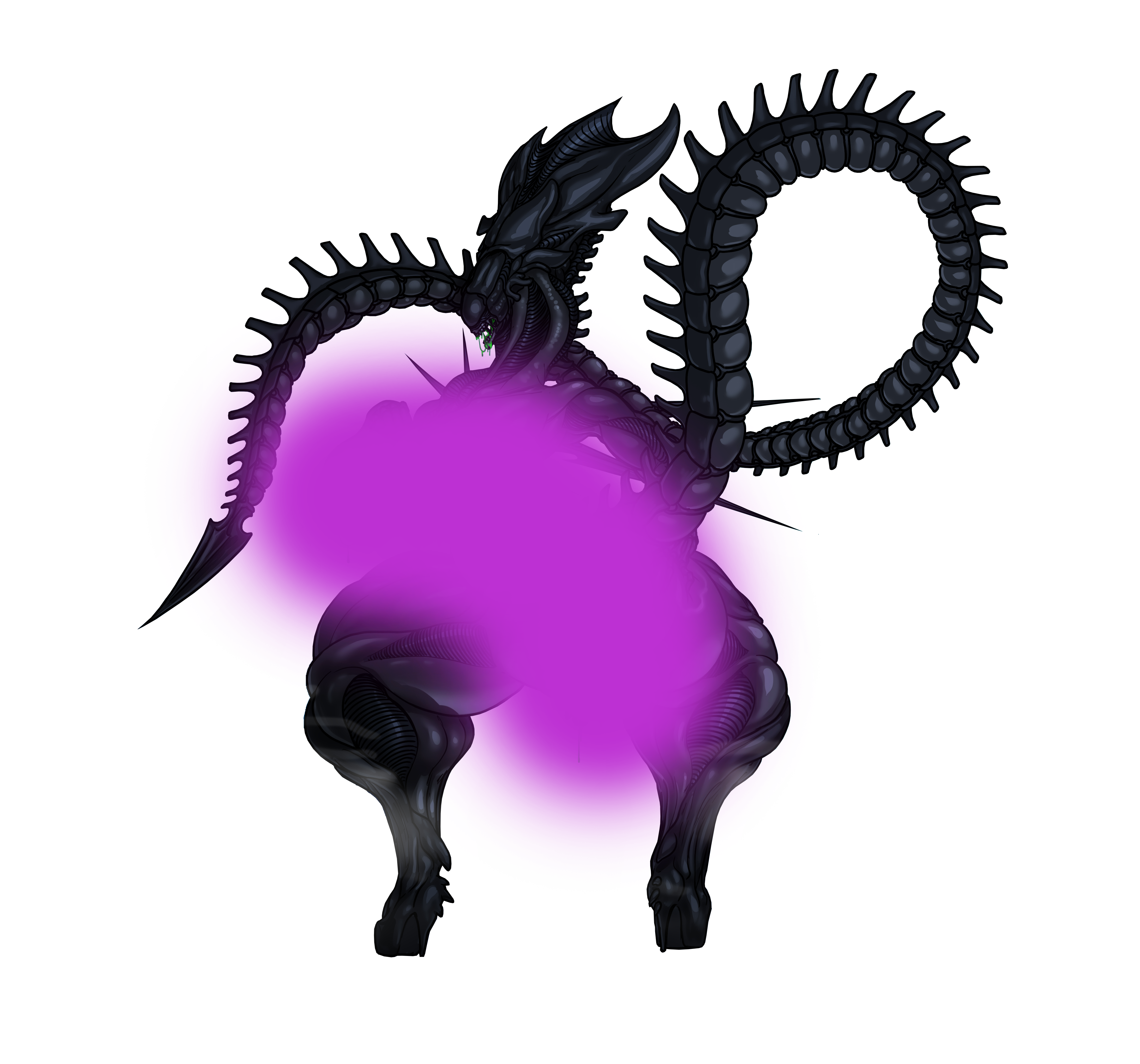 Xenomorph Queen Sticker | Alien Vinyl Sticker NSFW alien sticker,nsfw sticker,xenomorph queen sticker,stickers,xenomorph sticker