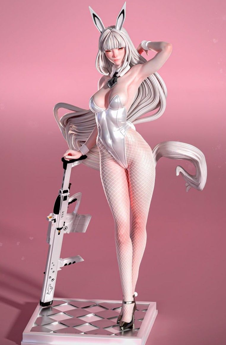 Blanc Statue | NIKKE Fan Art by Nympha3D SFW,NSFW 3d printed statue,nsfw statue,Blanc statue,NIKKE,3d printed figure,3d printed