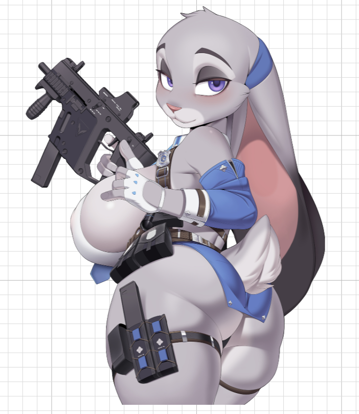 Judy Hopps Policewoman Sticker | Zootopia Vinyl Sticker SFW sfw sticker,stickers,Judy Hopps Policewoman sticker,Zootopia sticker