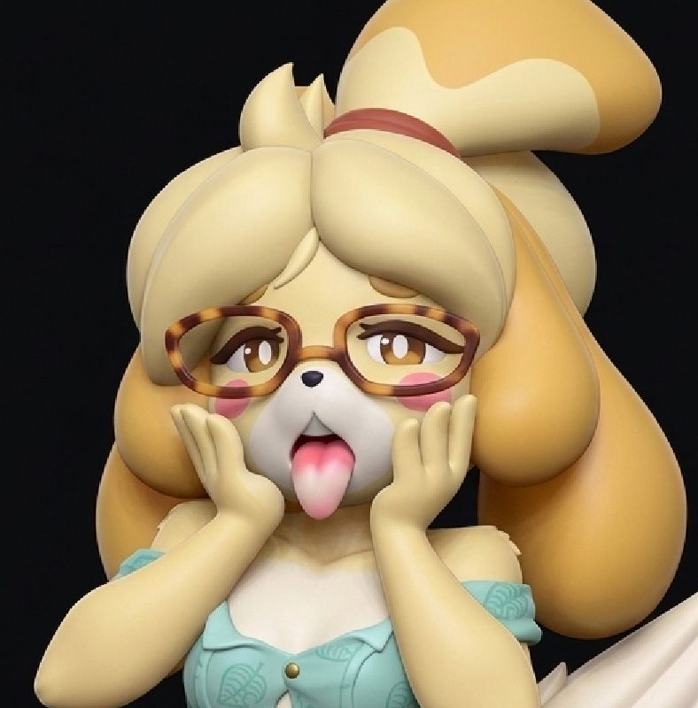 Isabelle Statue | Animal Crossing Fan Art by Freyas Fantasys SFW,NSFW,Futa 3d printed statue,3d printed,3d printed figure,Isabelle Statue,Animal Crossing Statue,nsfw statue,futa figurines,futanari figurines,futanari statue,futa statue