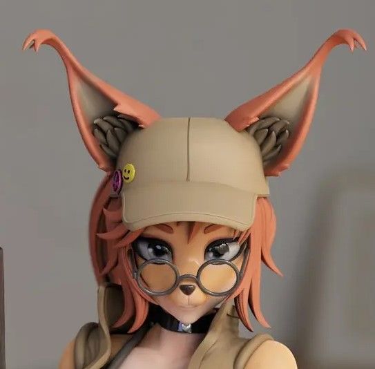 Fio Furry Statue | Metal Slug Fan Art by Momoji3d SFW,NSFW null