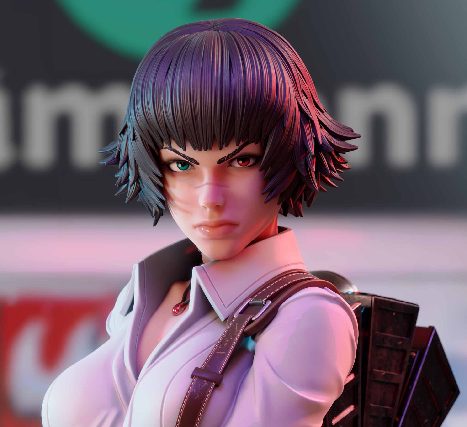 Lady Statue | Devil May Cry Fan Art by 3Dmoonn SFW,NSFW 3d printed,3d printed statue,Lady Statue,Devil May Cry statue,3d printed figure,nsfw statue