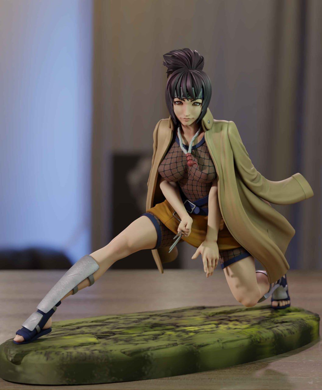 Anko Mitarashi Statue | Naruto Fan Art by Momoji3d SFW,NSFW 3d printed,3d printed statue,nsfw statue,Anko Mitarashi statue,Naruto statue