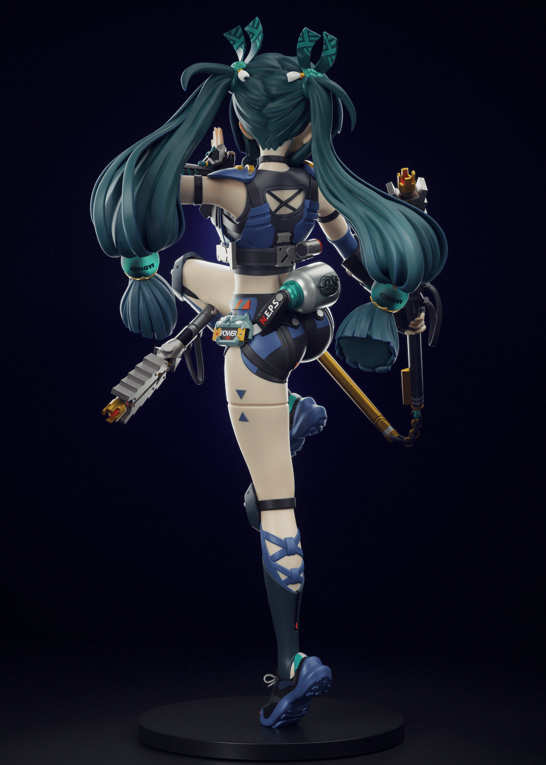 Qingyi Statue | Zenless Zone Zero Fan Art by Tenshi Figures SFW 3d printed statue,Zenless Zone Zero,3d printed,Qingyi Statue,3d printed figure