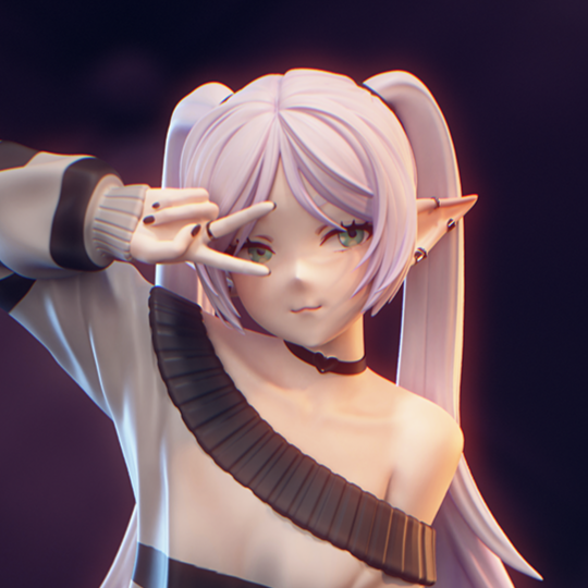 Frieren Statue | Frieren: Beyond Journey's End Fan Art by EggmaStudios SFW,NSFW 3d printed statue,3d printed,3d printed figure,Frieren: Beyond Journey's End Statue,Frieren Statue,nsfw statue