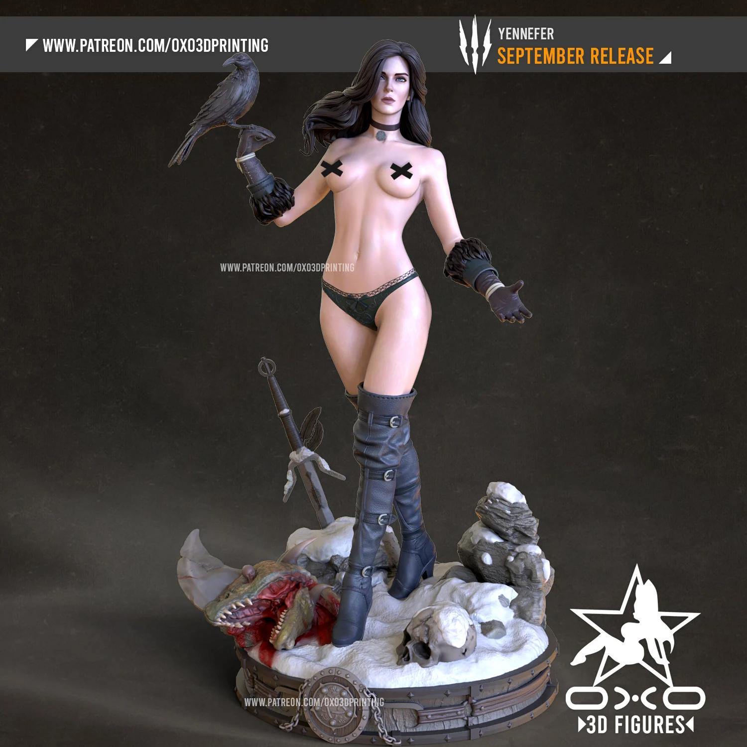 Yennefer Statue | The Witcher Fan Art by OXO3D SFW,NSFW null