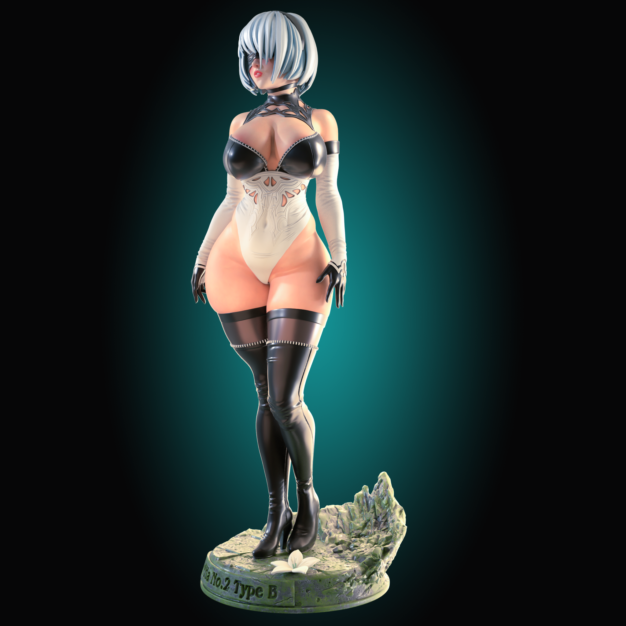 2B NieR Statue | NieR: Automata Fan Art by Officer Rhu