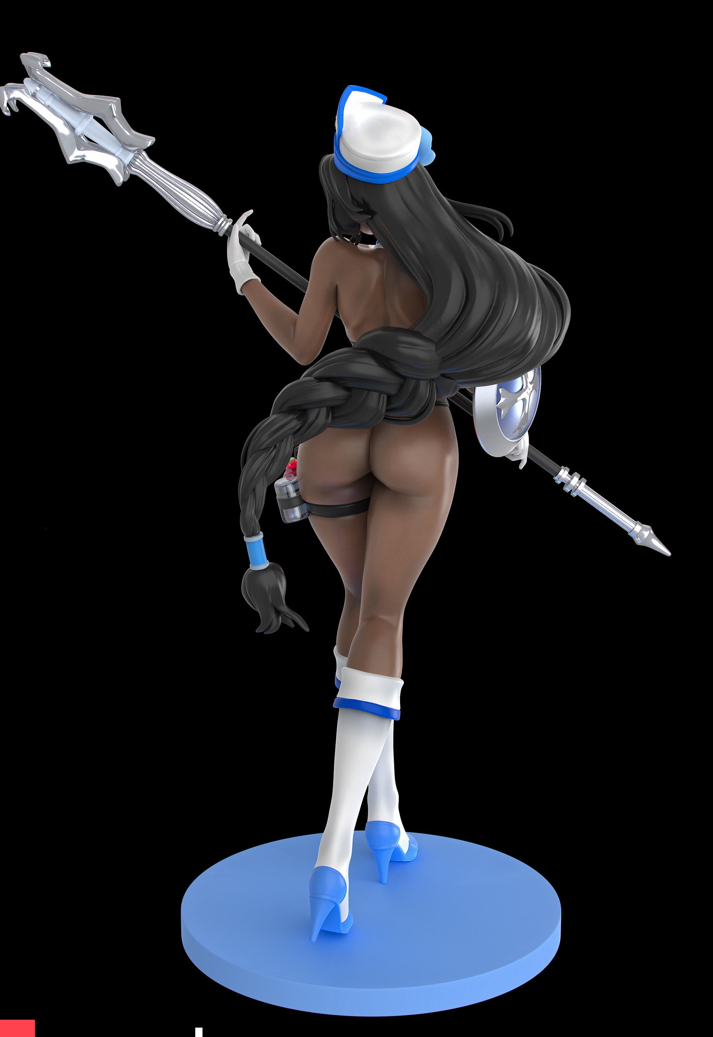 Maiden Ice Rose Statue | NIKKE Fan Art by Sin3Dstudio SFW 3d printed statue,Maiden Ice Rose statue,NIKKE,3d printed figure,3d printed