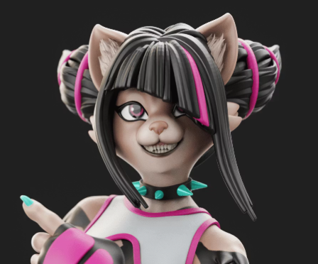 Juri Furry Statue | Street Fighter Fan Art by Anyonensfw SFW,NSFW,Futa 3d printed,3d printed statue,nsfw statue,futa statue,furry statue,Juri Furry Statue,Street Fighter,futa figurines,futanari figurines,futanari statue