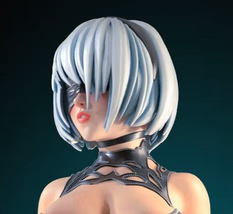 2B NieR Statue | NieR: Automata Fan Art by Officer Rhu SFW,NSFW,Futa 3d printed statue,3d printed,nsfw statue,futa statue,2b statue,Nier Automata statue