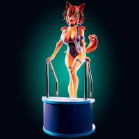 Figura Polt Kobold Monster Girl | Monster Musume Fanart autorstwa Officer Rhu SFW,NSFW,Futa 3d printed,Polt Kobold statue,futa statue,Monster Musume statue,furry statue,nsfw statue,futa figurines,futanari figurines,futanari statue