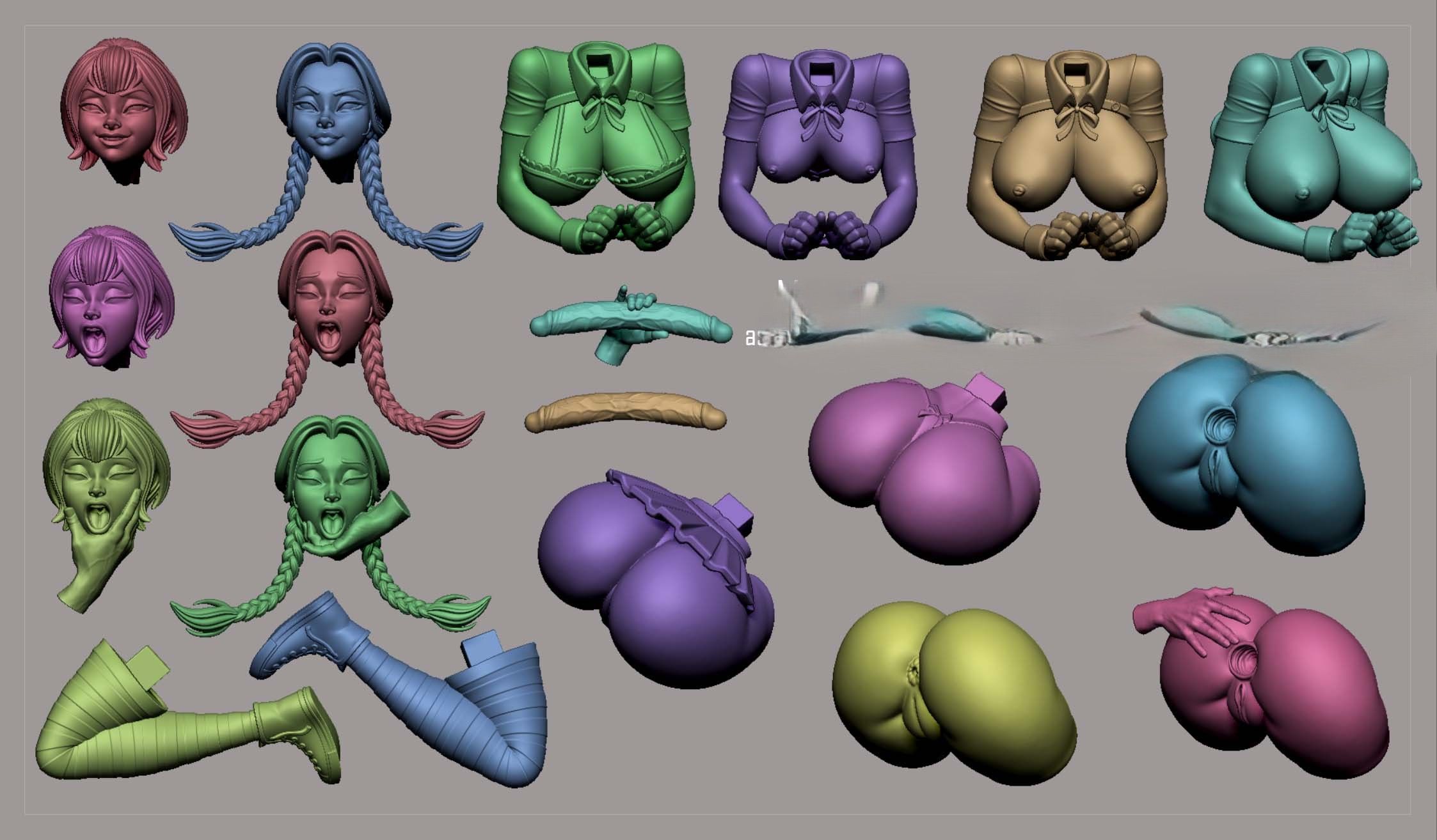 Wednesday Statue | The Addams Family Fan Art by Digital Dark SFW,NSFW,Futa 3d printed statue,3d printed,nsfw statue,3d printed figure,Wednesday Statue,futa statue