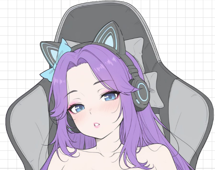 Abigail Gaming Chair Futa Sticker | Stardew Valley Futanari Stickers Ecchi Cartoon Futa futanari sticker,stardew valley stickers,futa sticker,Abigail sticker,nsfw sticker