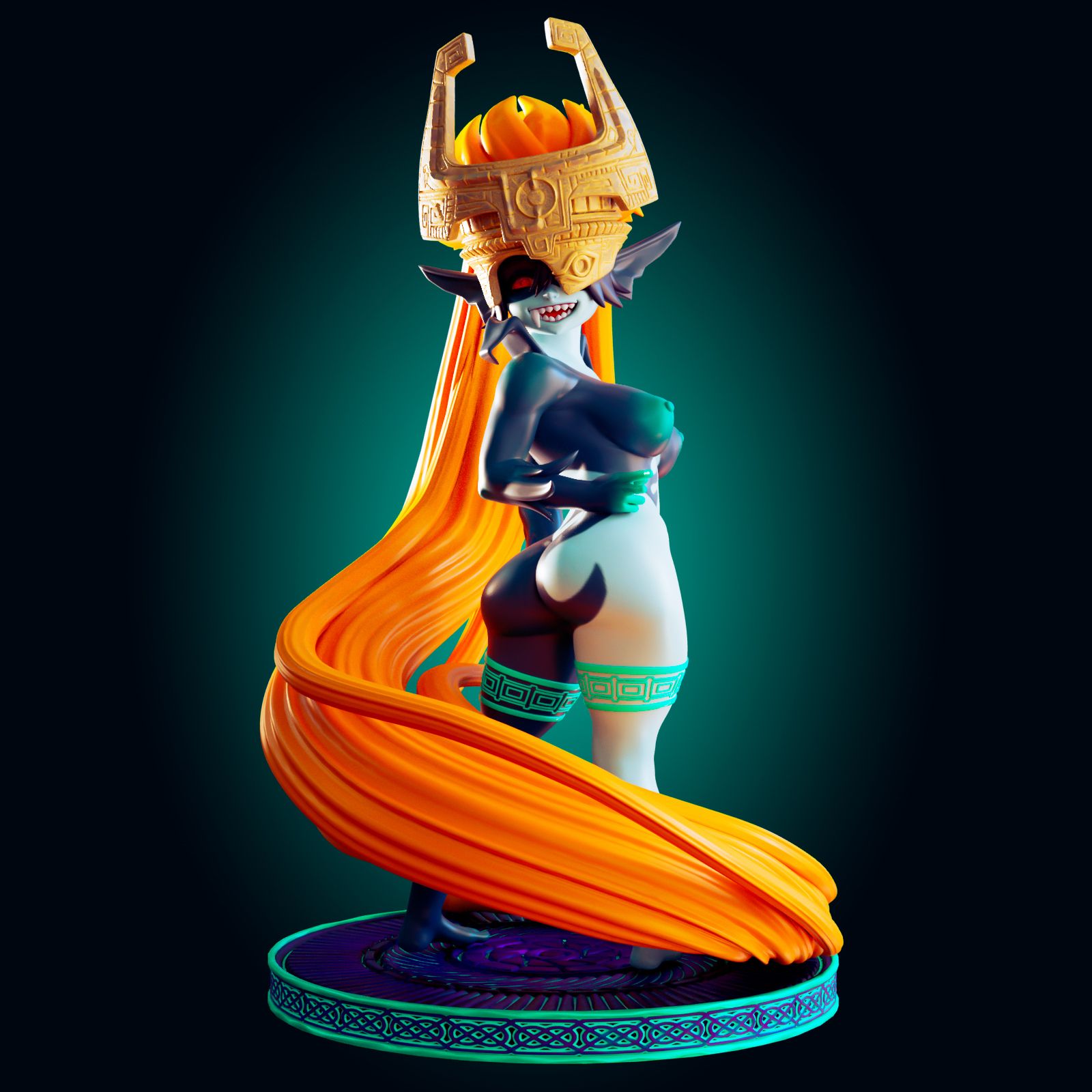 Midna Statue | The Legend of Zelda Fan Art by Officer Rhu SFW,NSFW,Futa 3d printed,Princess Zelda statue,The Legend of Zelda statue,3d printed figure,nsfw statue,futa statue