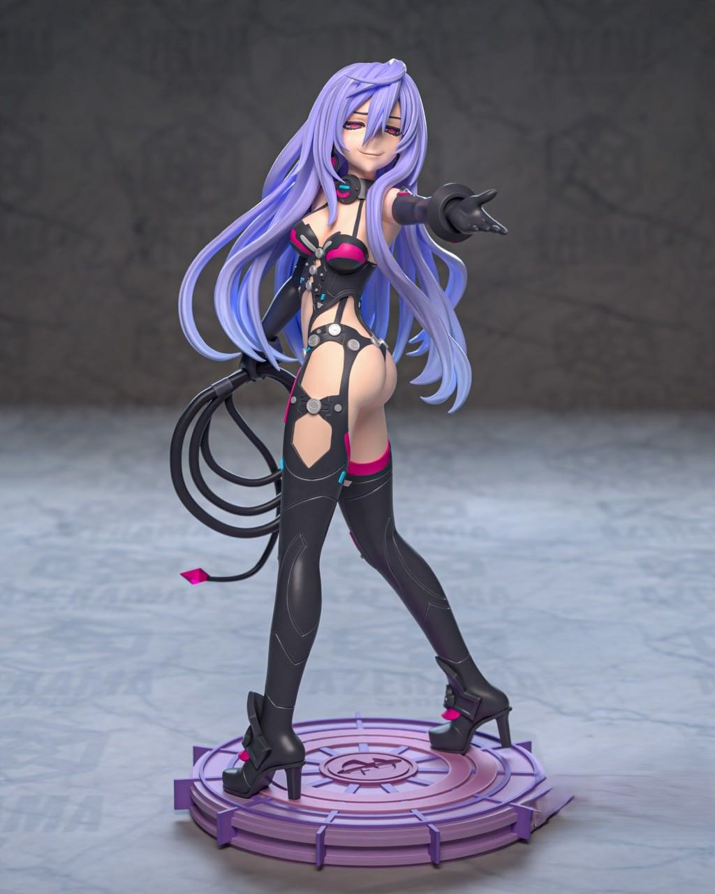 Iris Heart Statue | Hyperdimension Neptunia Fan Art by Azerama SFW,NSFW 3d printed,3d printed statue,nsfw statue,Iris Heart statue,Hyperdimension Neptunia statue