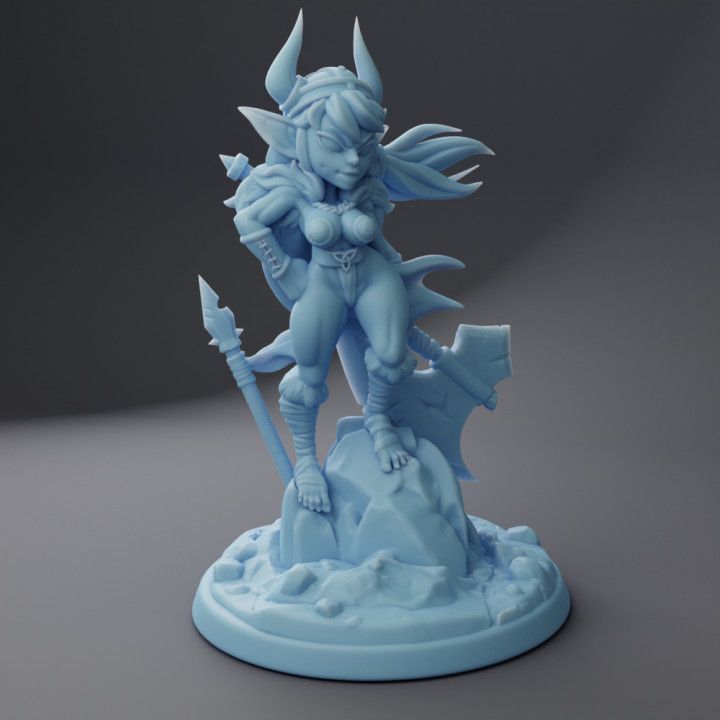 Barbarian Goblin Miniature | DnD Fan Art by Twin Goddess Miniatures SFW 3d printed,miniature,3d printed miniature,sfw miniature,Barbarian Goblin