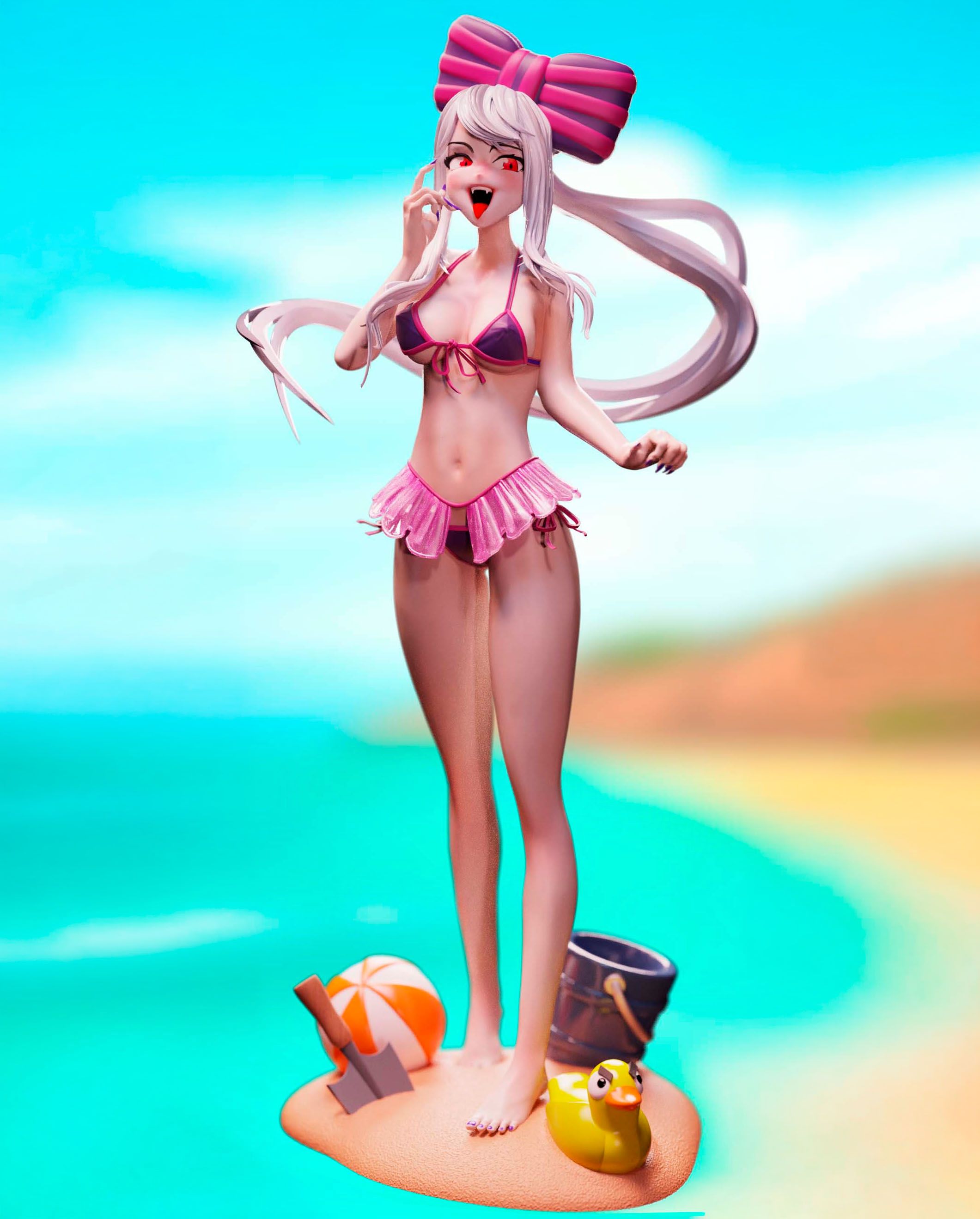 Statua Shalltear Bloodfallen Bikini | Overlord Fan art di LeonardoMurilo SFW,NSFW 3d printed statue,nsfw statue,Shalltear Bloodfallen statue,Overlord statue,3d printed figure,3d printed