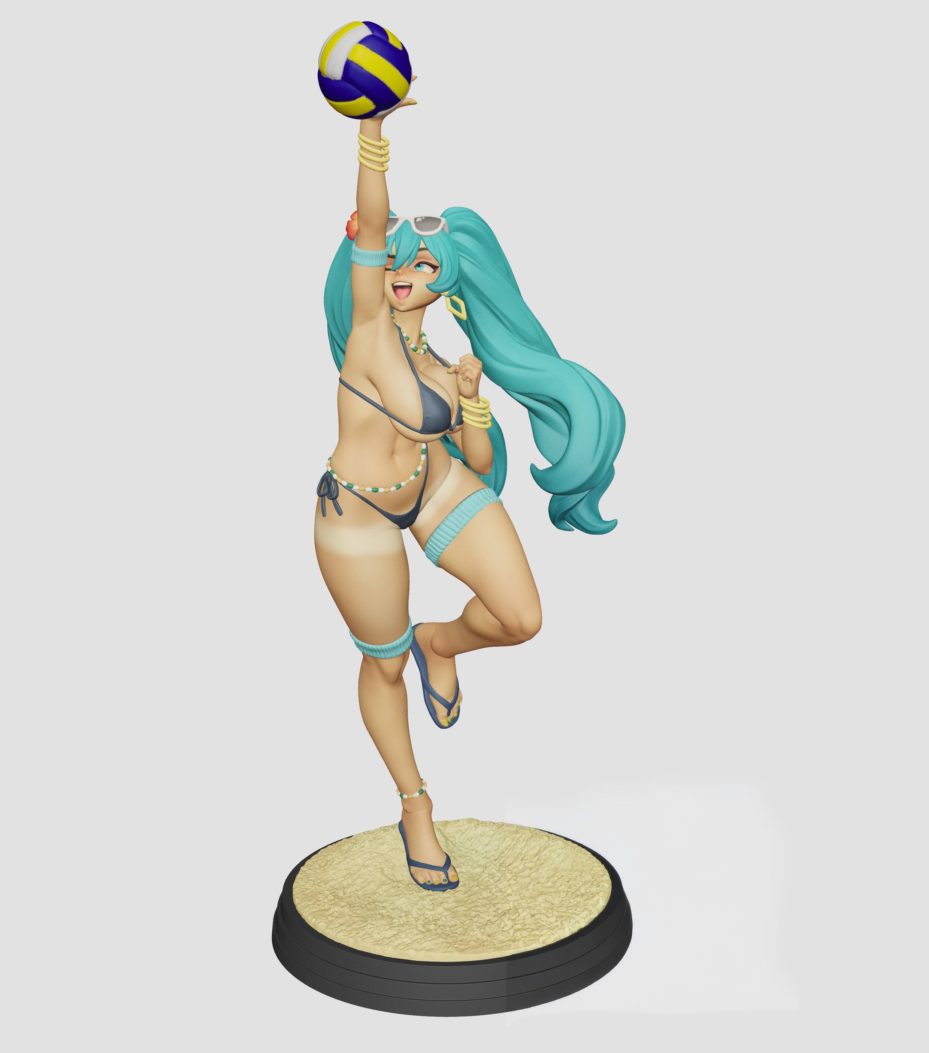 Brazilian Miku Statue | Vocaloid Fan Art by Freyas Fantasys SFW,NSFW,Futa 3d printed statue,3d printed,3d printed figure,Vocaloid Statue,Brazilian Miku Statue,nsfw statue,futa figurines,futanari figurines,futanari statue,futa statue