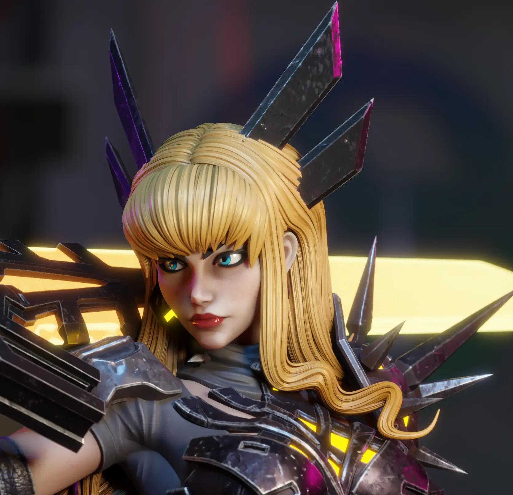 Magik Statue | Marvel Rivals Fan Art by 3Dmoonn SFW,NSFW 3d printed,3d printed statue,Magik Statue,Marvel Rivals statue,nsfw statue