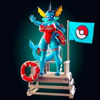 Statua Vaporeon Eevee Bay Watch | Pokemon Fan art di Officer Rhu SFW,NSFW,Futa 3d printed,Vaporeon Bay Watch statue,futa statue,pokemon statue,furry statue,nsfw statue,futa figurines,futanari figurines,futanari statue,Vaporeon Statue