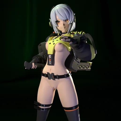 Anby Demara Statue | Zenless Zone Zero Fan Art by FunserviceSTL SFW,NSFW 3d printed statue,nsfw statue,Anby Demara statue,Zenless Zone Zero,3d printed figure,3d printed