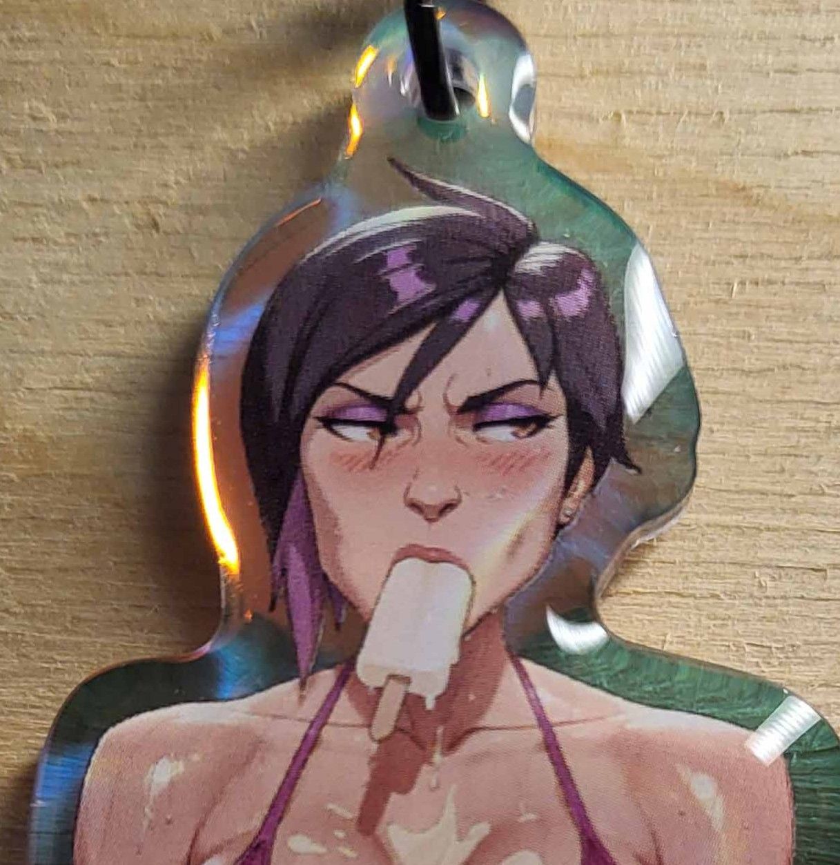 Invisigal Bikini Keychain | Dispatch Acrylic Keychain SFW Invisigal keychain,Dispatch keychain,sfw keychain