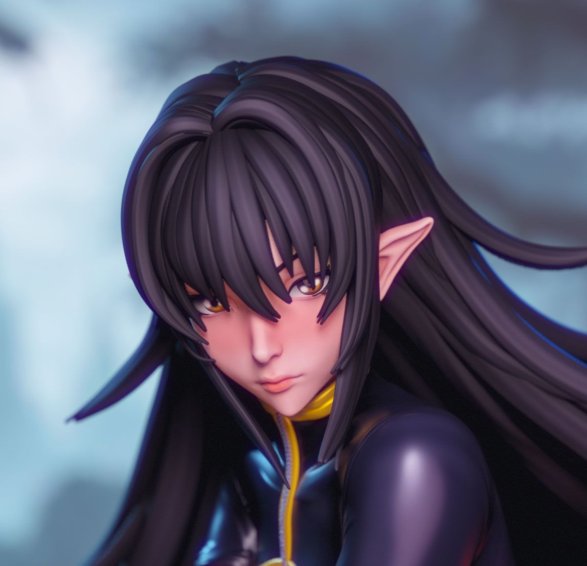 AnneRose Vajra Statue | Taimanin Murasaki Fan Art by Momoji3d SFW,NSFW 3d printed statue,3d printed,nsfw statue,Taimanin Murasaki statue,AnneRose Vajra statue