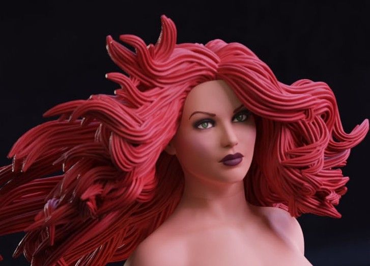 Madelyne Pryor Statue | X-Men97 Fan Art by Abe3D SFW,NSFW 3d printed statue,nsfw statue,marvel,madelyne pryor,men97