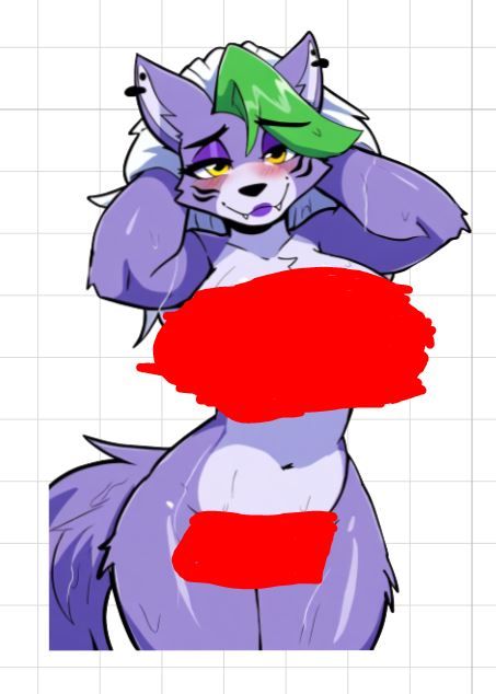 Roxanne Nsfw v2 Sticker | Five Nights at Freddy's Vinyl Sticker NSFW furry sticker,roxanne sticker,nsfw sticker,Nights at Freddy's,stickers