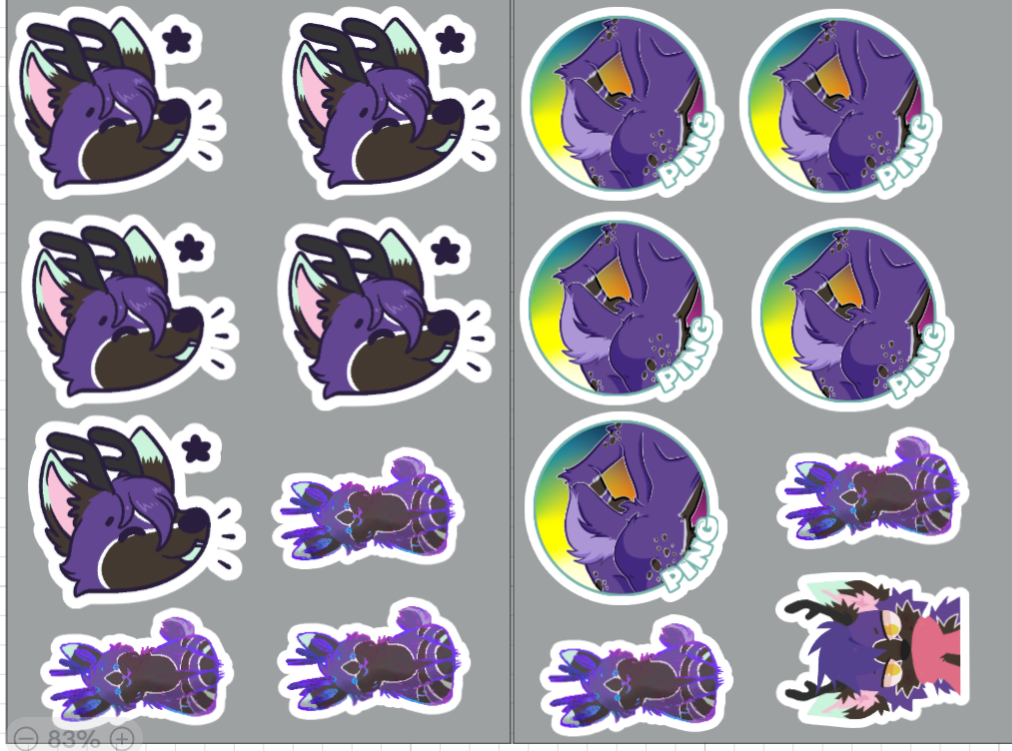 Spec 4 Mega Pack Sticker | Original Vinyl Sticker SFW furry sticker,sticker pack