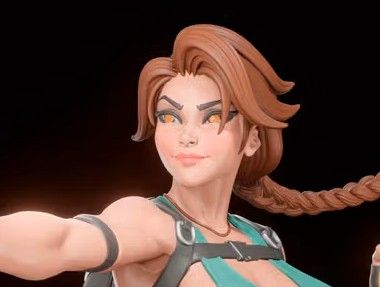 Lara Croft Statue | Tomb Raider Fan Art by Digital Dark SFW,NSFW,Futa 3d printed statue,3d printed,Lara Croft statue,nsfw statue,futa statue,3d printed figure,tomb raider