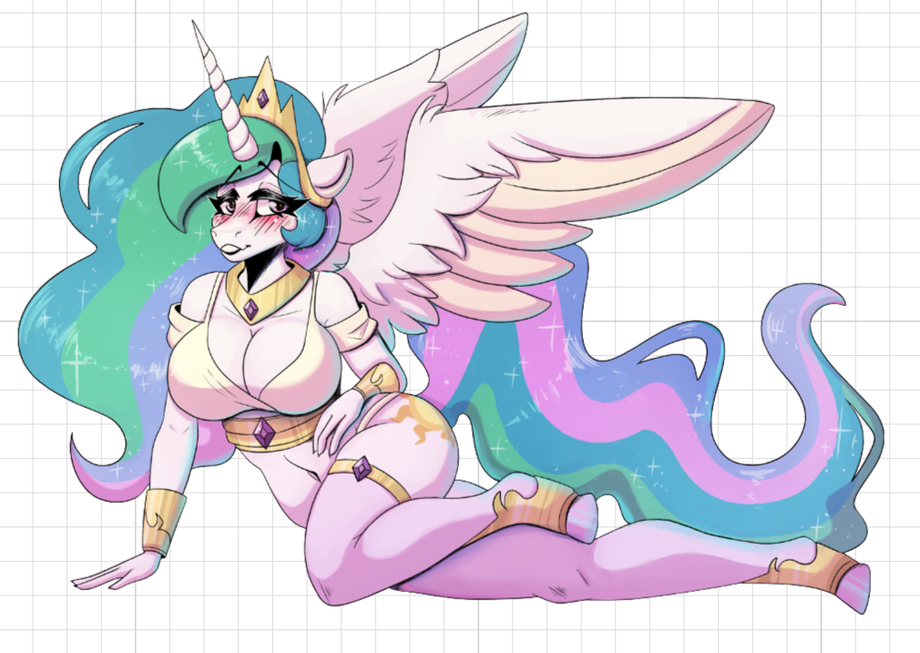 Princess Celestia V4 Furry Sticker | My Little Pony Vinyl Sticker SFW furry sticker,sfw sticker,stickers,Princess Celestia,mlp sticker,My Little Pony sticker