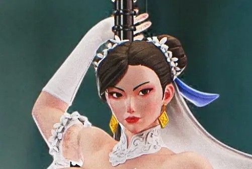 Chun-li Bride Statue | Street Fighter Fan Art by PEACHFIGURE SFW,NSFW 3d printed statue,3d printed,nsfw statue,3d printed figure,Chun-li Bride Statue,Street Fighter