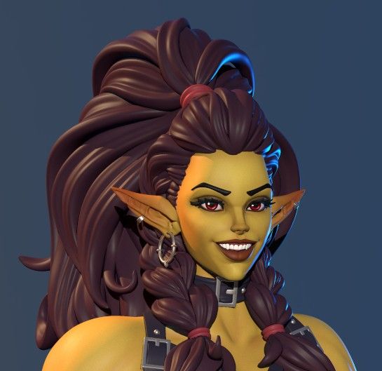 Statue Trisa Orc Dominant | Fan art DnD par Studio Sol Union NSFW,Futa 3d printed statue,3d printed,nsfw statue,futa statue,futa figurines,futanari figurines,futanari statue,3d printed figure,Trisa Orc Dominant Statue ,dnd statue