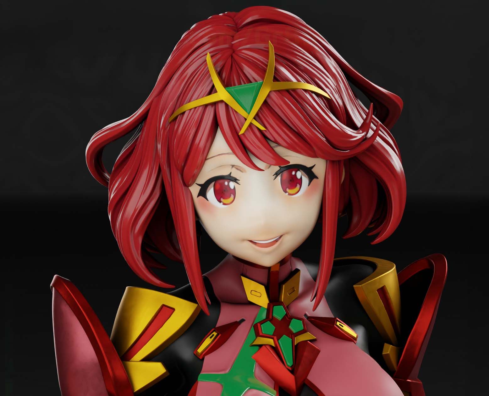 Pyra Homura Statue | Xenoblade Fan Art by Gr8Tech SFW,NSFW 3d printed statue,nsfw statue,Pyra Homura statue,Xenoblade statue,3d printed figure,3d printed