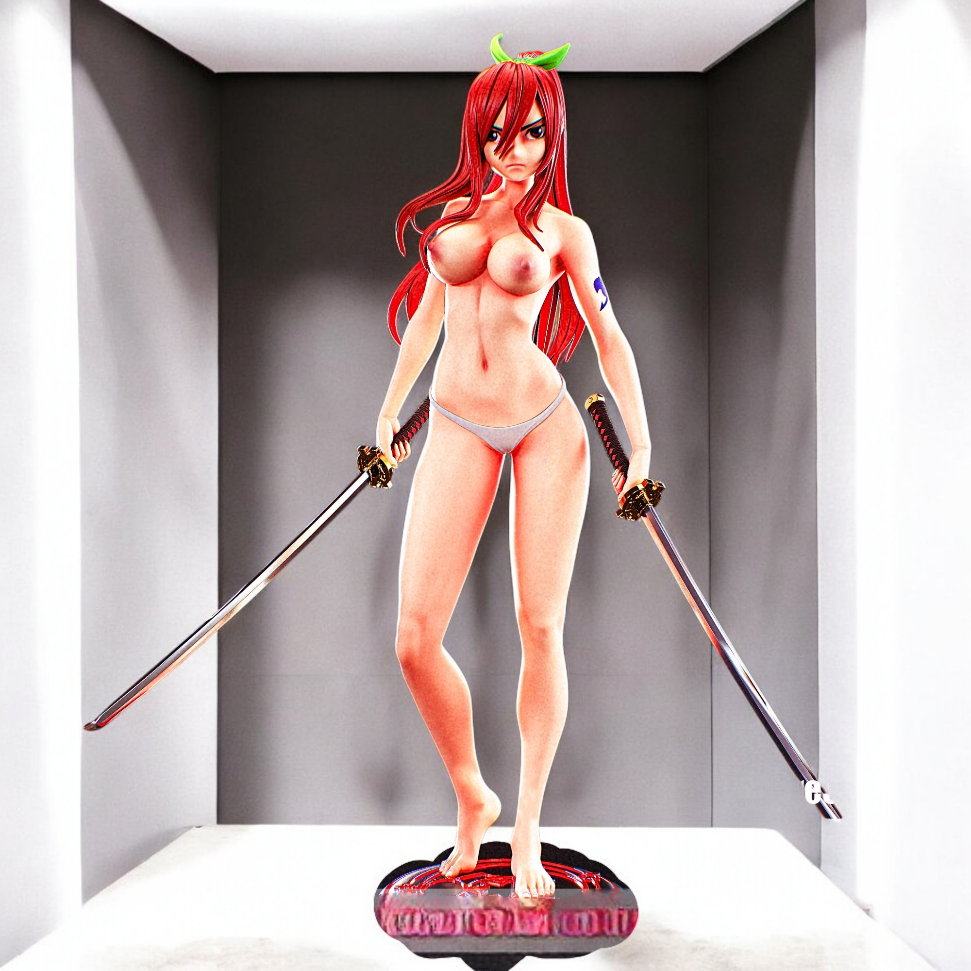 Erza Scarlet Statue | Fairy Tail Fan Art by PEACHFIGURE SFW,NSFW 3d printed statue,3d printed,nsfw statue,3d printed figure,Erza Scarlet Statue,Fairy Tail