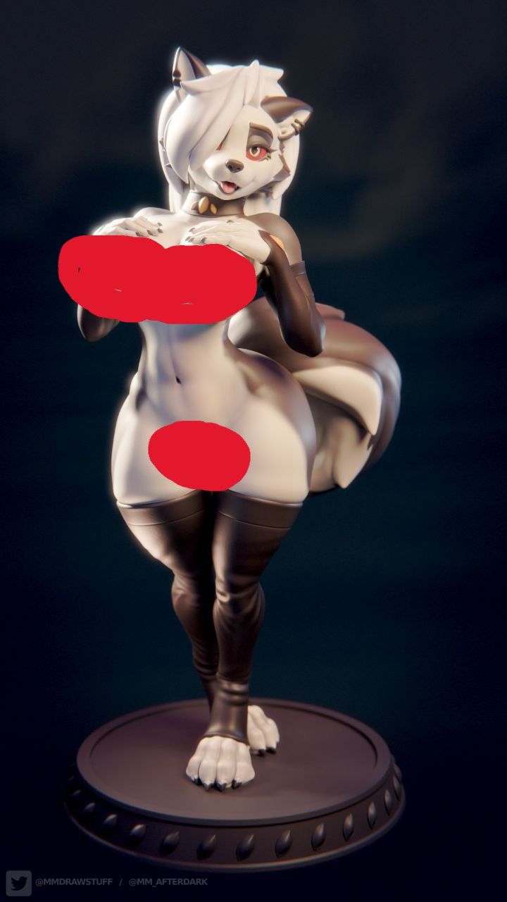 Loona NSFW Statue | Helluva Boss Fan Art by MMAD NSFW 3d printed statue,3d printed,nsfw statue,Loona Statue,3d printed figure,furry statue,Helluva Boss