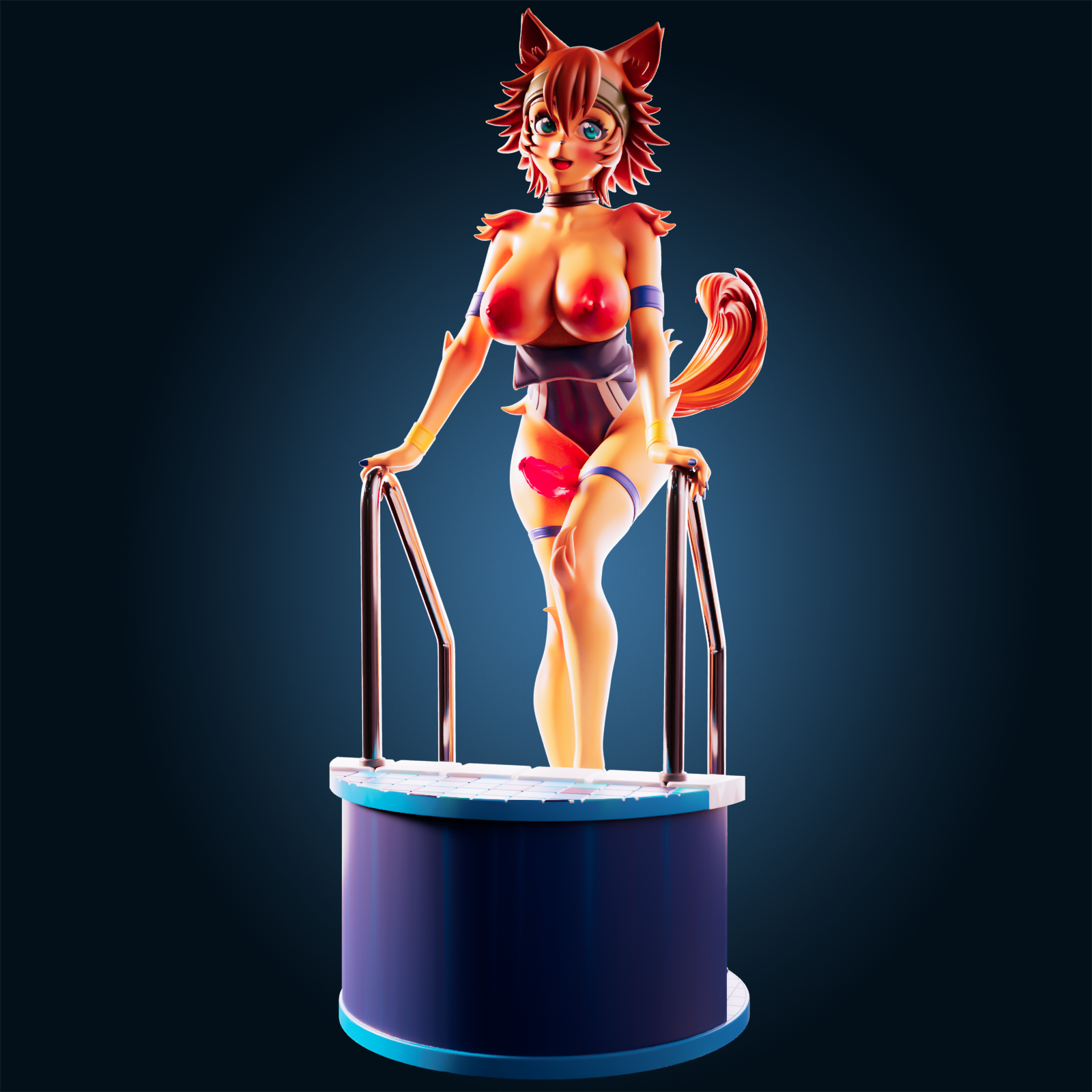 Polt Kobold Monster Girl Statue | Monster Musume Fan Art by Officer Rhu SFW,NSFW,Futa 3d printed,Polt Kobold statue,futa statue,Monster Musume statue,furry statue,nsfw statue