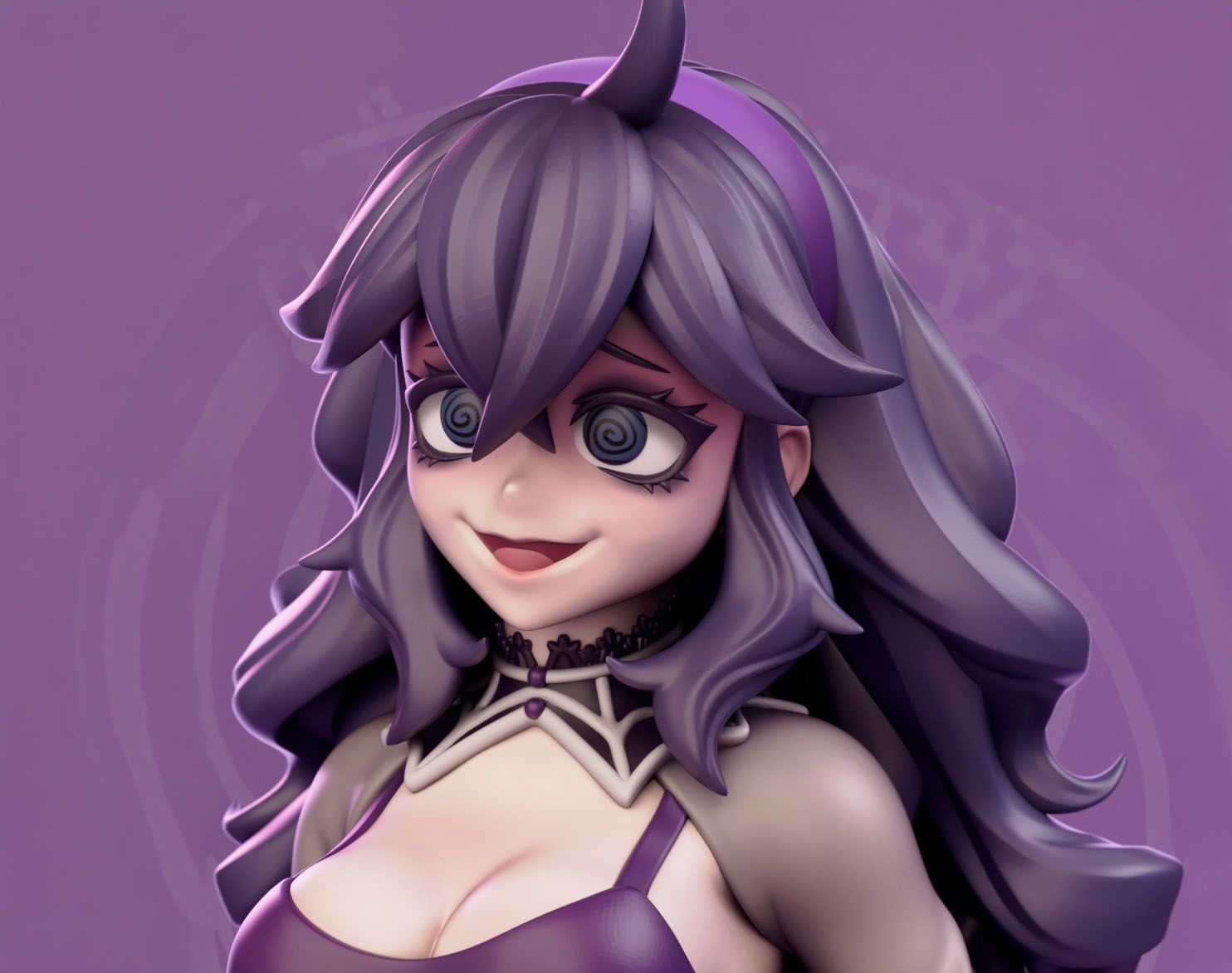 Hex Maniac Statue | Pokemon Fan Art by Jigglystix SFW,NSFW,Futa 3d printed statue,3d printed,nsfw statue,3d printed figure,futa statue,Hex Maniac Statue,Pokémon Statue,futa figurines,futanari figurines,futanari statue