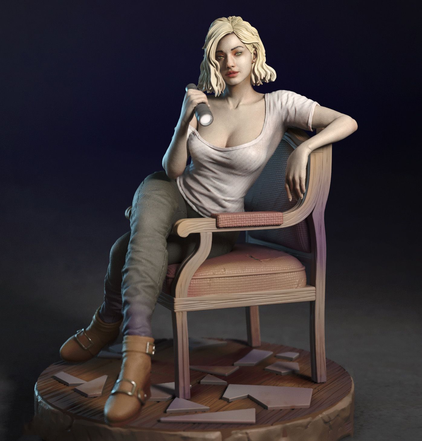Grace Ashcroft Statue | Residual Evil Fan Art by TorridaMinis SFW,NSFW 3d printed,3d printed statue,nsfw statue,3d printed figure,Grace Ashcroft Statue,Residual Evil Statue
