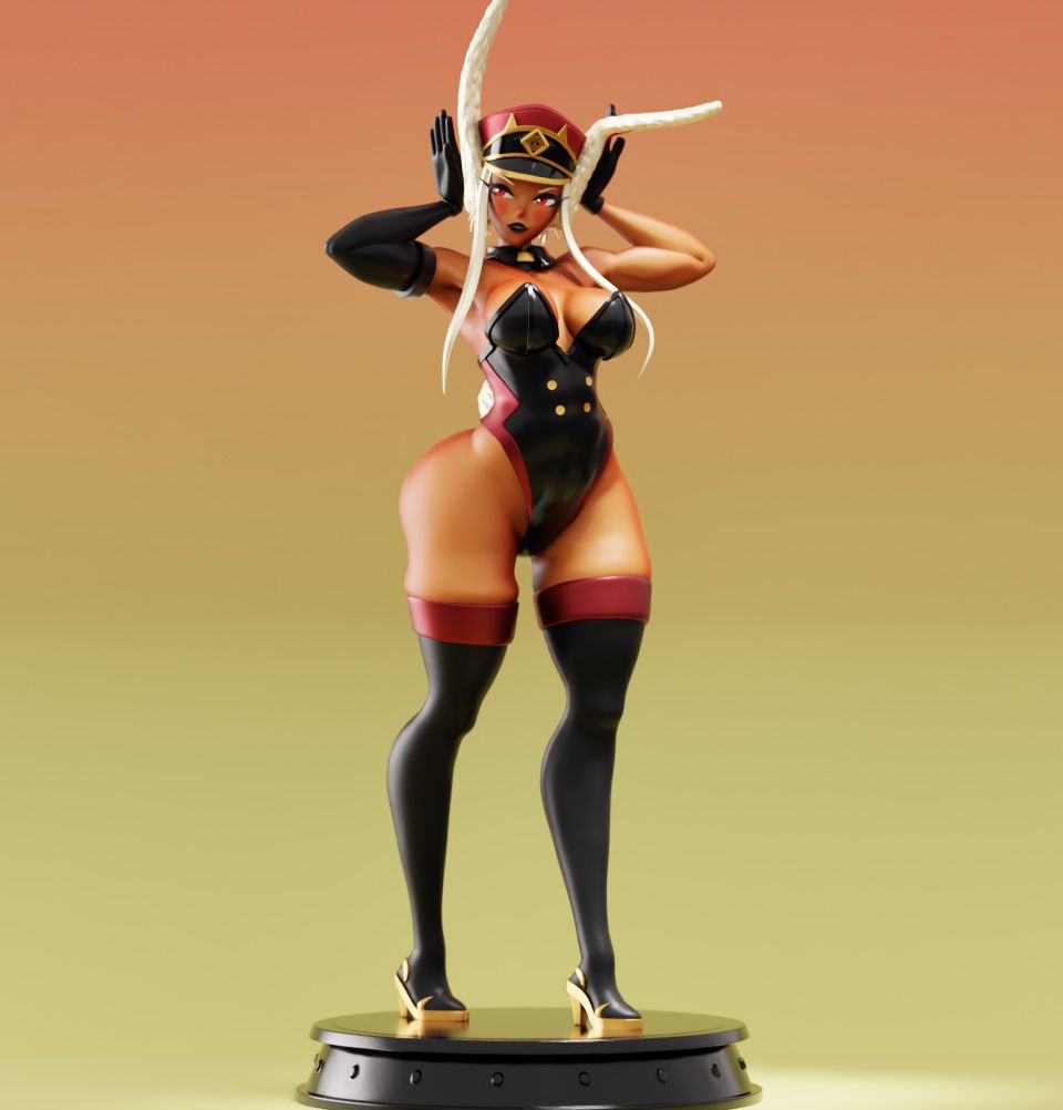 Mirko Statue | My Hero Academia Fan Art by Tarsis SFW,NSFW 3d printed,3d printed statue,My Hero Academia Statue,Mirko statue,3d printed figure,sfw statue,nsfw statue