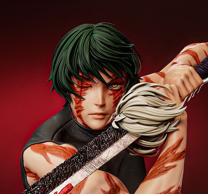 Maki Zenin Statue | Jujutsu Kaisen Fan Art by Gatsu SFW,NSFW,Futa 3d printed statue,3d printed,nsfw statue,futa statue,Maki Zenin Statue,Jujutsu Kaisen statue,futa figurines,futanari figurines,futanari statue