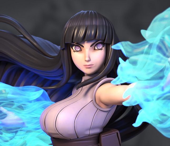 Hinata Statue | Naruto Fanart von Azerama SFW,NSFW 3d printed,3d printed statue,nsfw statue,Hinata statue,Naruto statue,3d printed figure
