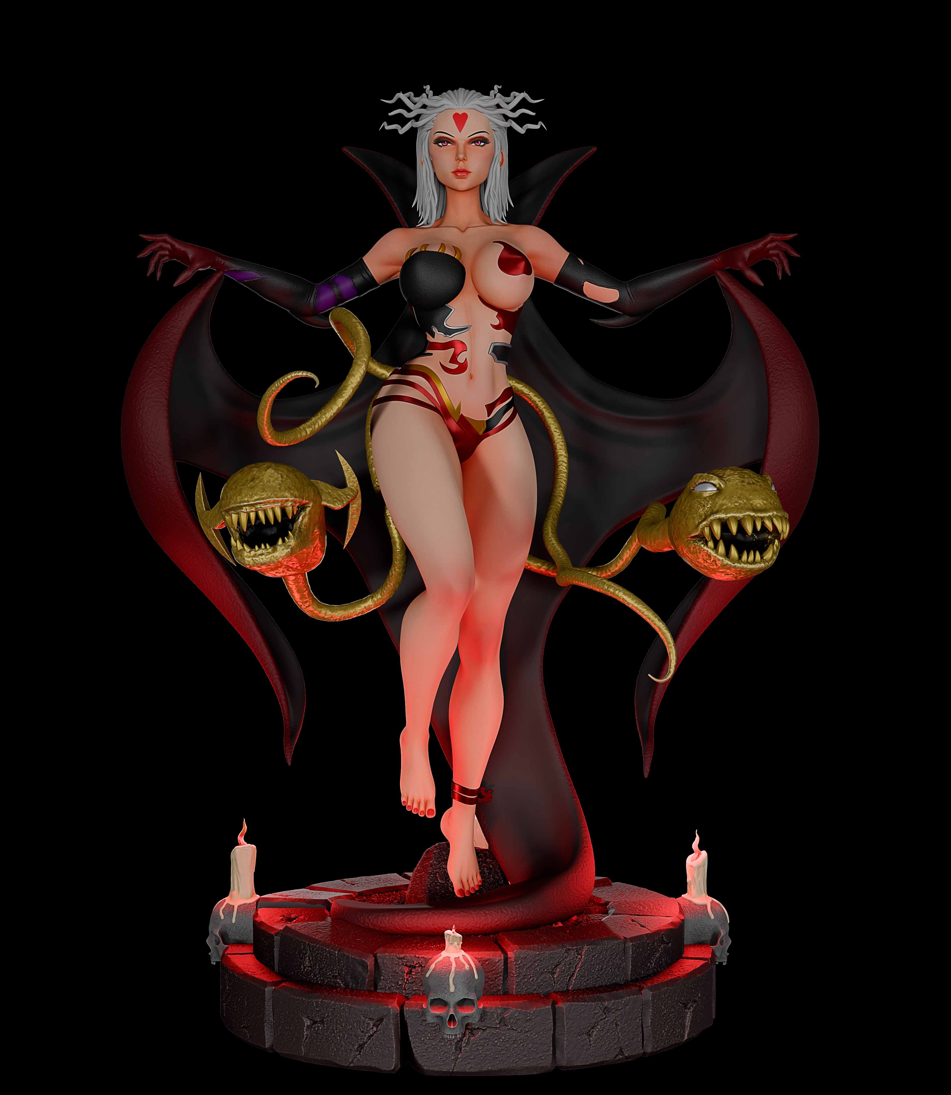 Cloud of Darkness Statue | Final Fantasy Fan Art by Momoji3d SFW,NSFW 3d printed statue,3d printed,nsfw statue,Final Fantasy statue,Cloud of Darkness statue