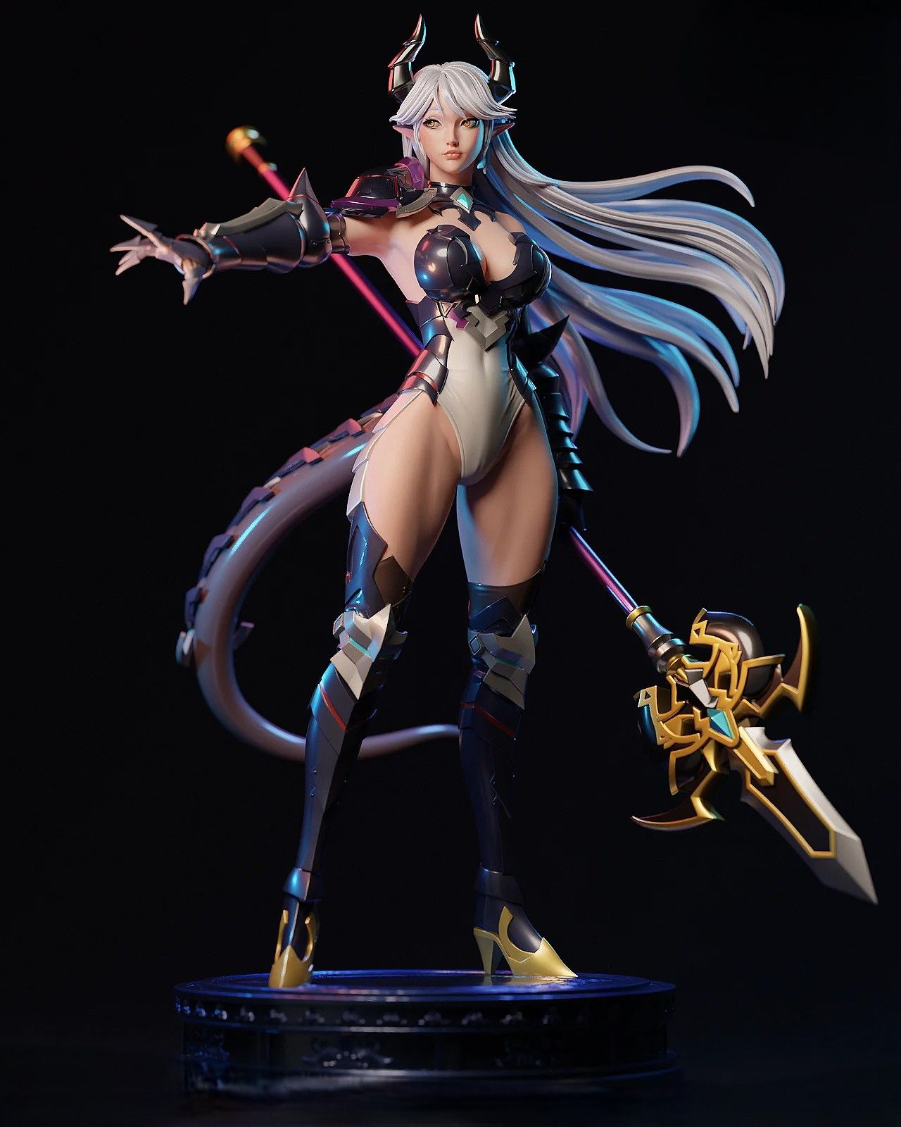 Luna Statue | Epic Seven Fan Art by E.S Monster SFW,NSFW 3d printed,3d printed statue,Luna Statue ,nsfw statue,Epic Seven statue