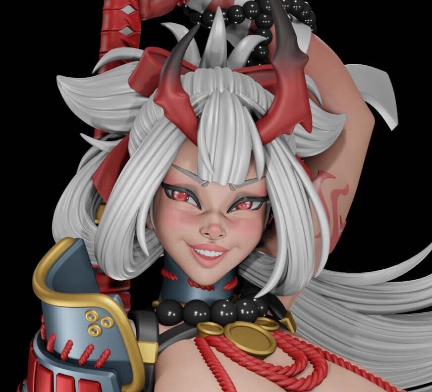 Figura Katana | Echocalypse fanart autorstwa Digital Dark SFW,NSFW,Futa 3d printed statue,3d printed,nsfw statue,futa statue,futa figurines,futanari figurines,futanari statue,3d printed figure,Katana Statue,Echocalypse statue