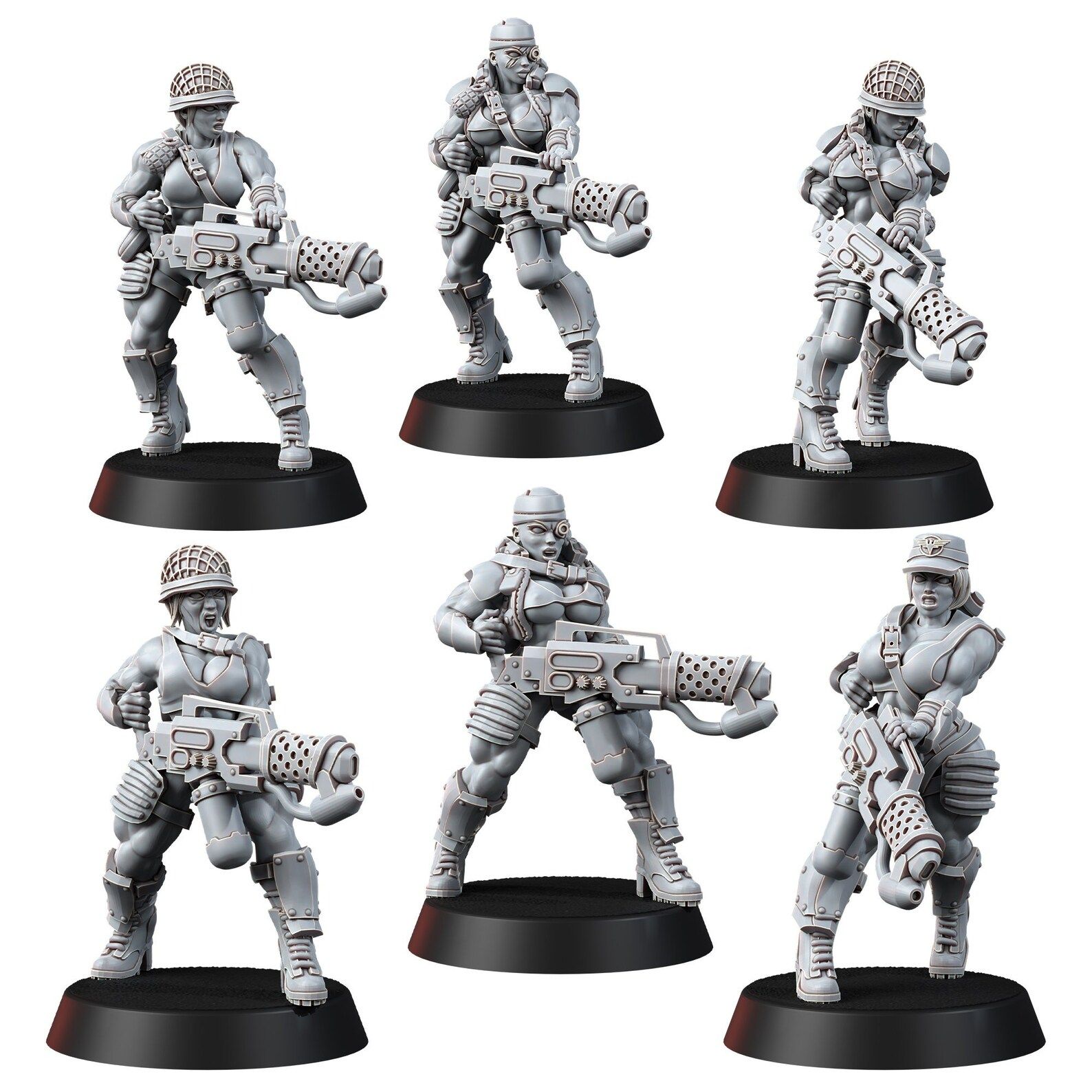 Jungle Fighters Mega Pack Miniature | 40k Fan Art by Across the Realms SFW 3d printed miniature,3d printed,miniature,sfw miniature,warhammer 40k,40k miniature,Jungle Fighters,Grimdark