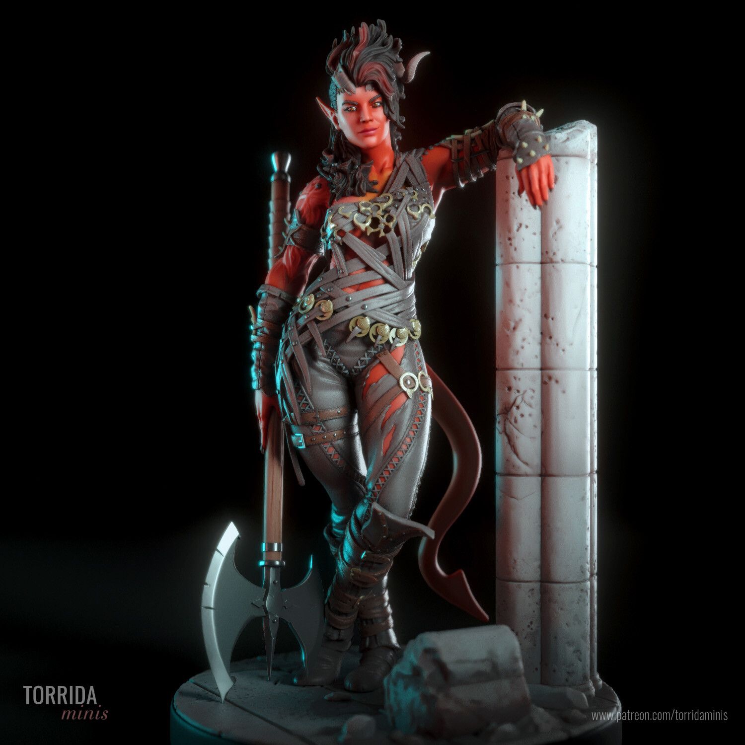 Karlach Statue | Baldur's Gate 3 Fan Art by Torrida Minis SFW,NSFW null